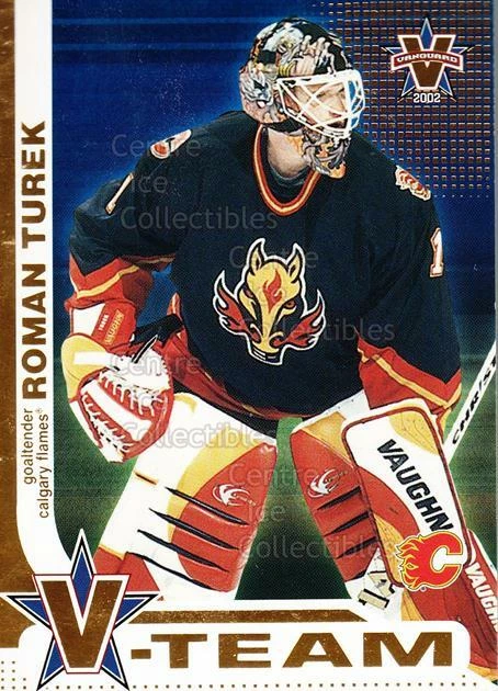 2001-02 Vanguard V-Team #1 Roman Turek - Image 1 of 1