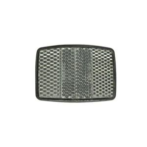 CLEAR SQUARE Bicycle Front Reflector Cruiser MTB Lowrider Bikes - Picture 1 of 2