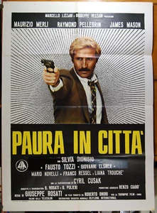 manifesto 2F film PAURA IN CITTA' Maurizio Merli Giuseppe Rosati 1976 - Picture 1 of 1