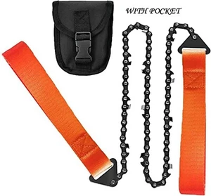 Pocket Chainsaw Portable Cutting Manual Hand Saw Hike Bug Out Survival Camping - Picture 1 of 8