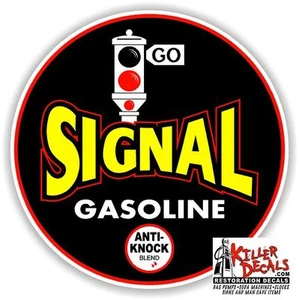 (SIG-1) 24" SEÑAL REDONDA GASOLINA ANTI GOLPE BOMBA DE GAS CALCOMANÍA TANQUE DE ACEITE - Imagen 1 de 1