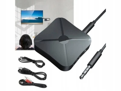 Bluetooth Audio Transmitter Receiver For TV Soundbar Headphone Wireless Speaker - Image 1 of 4