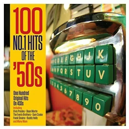 100 NO. 1 HITS OF THE '50s Various 4CD BRAND NEW Digipak Compilation - Image 1 of 1