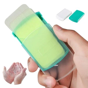 HongYiTime 2 Boxs (100 Sheets) Hand Washing Soap Sheets for Outdoor Travel - Picture 1 of 4