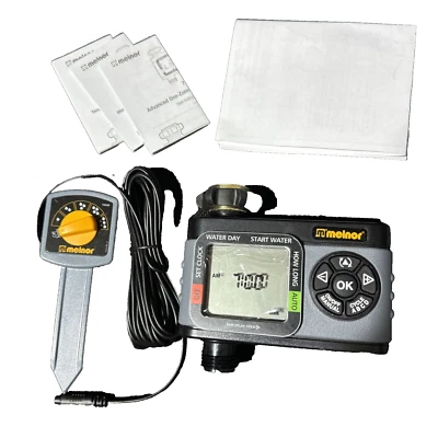 MELNOR AquaTimer 1 Zone Outlet Automatic Water Timer W 15339-20C Moisture Sensor - Image 1 of 4
