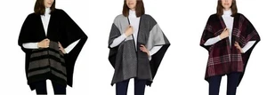 Ike Behar Ladies' Reversible Wrap with High Pile Fleece - Picture 1 of 35