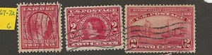 US Scott #367, 370, 372 USED F/VF Set of perf 1909 Commemoratives! 6 - Picture 1 of 1