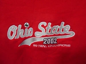 Sudadera roja vintage OHIO STATE BUCKEYES 2002 BIG TEN CHAMPIONS LRG - Imagen 1 de 8