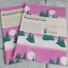 Earth Care Paper Recycled Gift Wrap 2 New Packs 22" X 33" 8 Total Sheets, 40Sqft