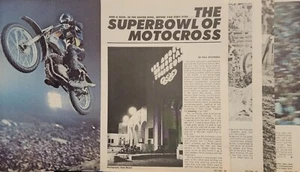1973 Superbowl of Motocross 10p Motorcycle Racing Article Mikkola Pomeroy Grossi - Picture 1 of 1
