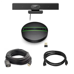 Professional HD 1080p Webcam, Premium Bluetooth USB Speakerphone & Cable Kit - Picture 1 of 24
