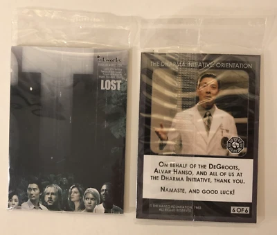 Juego de tarjetas LOST: THE DHARMA INITIATIVE PREVIEW Inkworks de 2006 SDCC ¡SELLADO! Foto 1 de 3