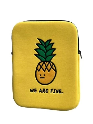 Preciosa funda para tableta de papelería 11 pulgadas amarilla piña iPad diseño Corea Foto 1 de 4