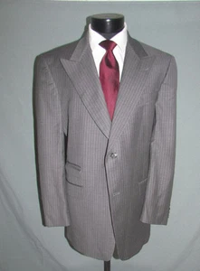 Burberry London Two Buttons Side Vents Stripes Ticket Pocket men Jacket 42 L - Foto 1 di 7