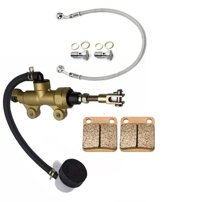 Главный цилиндрический насос заднего тормоза и шланг в сборе + колодки для Yamaha Raptor 660R YFM660R - Изображение 1 из 4