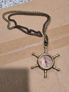 Schiffsrad Kompass Anhänger. Sehr einzigartige tolle Form. - Bild 1 von 4