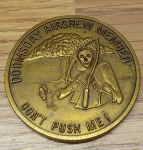 US AIR FORCE REAPER DOOMSDAY AIRCREW MEMBER NIGHTWATCH E-4B CHALLENGE COIN BLANK - Picture 1 of 5