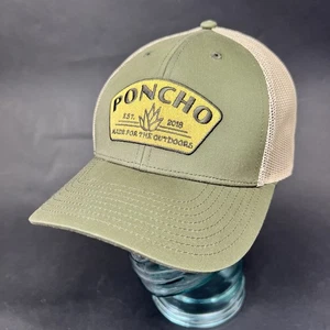 Poncho Sombrero Gorra Verde Bronceado Camionero Logo Malla Snapback Pesca Exterior Adulto - Imagen 1 de 7