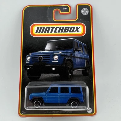 2022 Matchbox 2015 Mercedes-Benz G-500 универсал G-класса синий атласный 1:64 почти как новый - Изображение 1 из 3