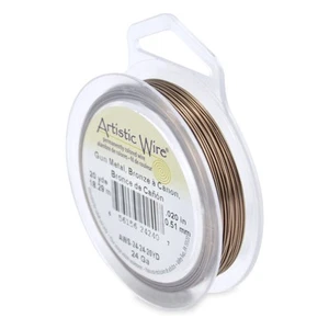 , 24 Gauge Tarnish Resistant Colored Copper Craft Jewelry Wrapping Wire, Anti... - Picture 1 of 7