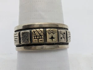 Roderick Tenorio Carolyn Pollack Sterlingsilber 14 K Gold Geschichtenerzähler Ring 9,5 - Bild 1 von 9