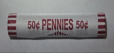 2025 D Lincoln Penny Roll / Cent 1¢ - 1 Full Roll .50¢, Final Year-End Of An Era - Image 1 of 3