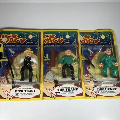 Figura Playmates (Lote) Dick Tracy Influence The Tramp Coppers And Gangsters 1990 Foto 1 de 4