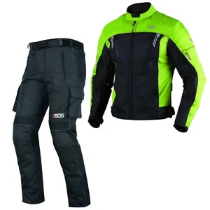 Motorradkombi Herren Textil Motorrad Kombi 2 Teiler Wasserdicht mit Protektoren - Bild 1 von 2