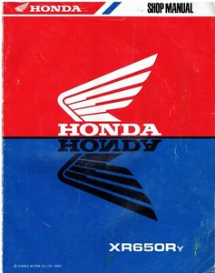HONDA XR650Ry ORIGINAL 2000 FACTORY WORKSHOP MANUAL - Picture 1 of 1