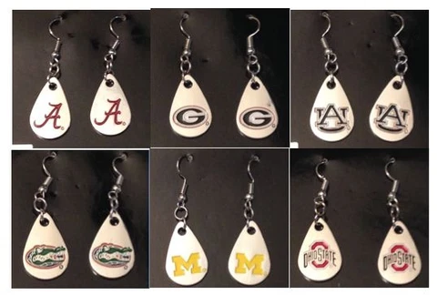 NCAA Teardrop Earrings - Pick Your Team Cover