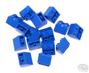 LEGO Classic - 15 x 45 Degree Inv Slope Brick - 2x2 - Blue - New, 3660 - Picture 1 of 4