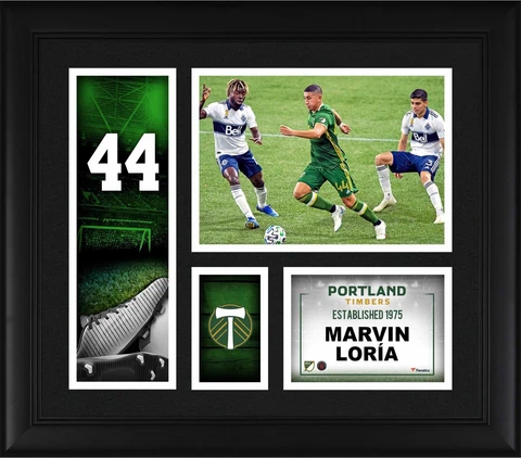 Marvin Loria Portland Timbers Framed 15x17 Player Core Collage Cover
