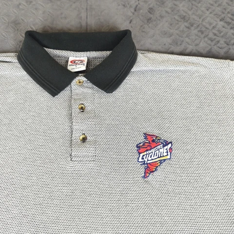 Iowa State Cyclones Polo Shirt Vintage True Fan Gray Short Sleeve Men Large Cover