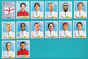 Panini France 98 World Cup Stickers - England Team And Foil Badge - Picture 1 of 2