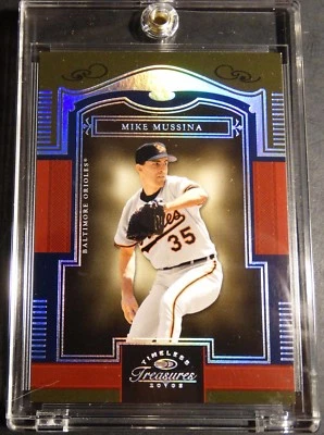 2005 MIKE MUSSINA DONRUSS TIMELESS TREASURE SILVER #37 ORIOLES  21/50   (802) - Image 1 of 2
