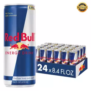 Red Bull Energy Drink with 80mg Caffeine plus Taurine, 8.4 Fl Oz (24 Pack) Cans - Picture 1 of 19