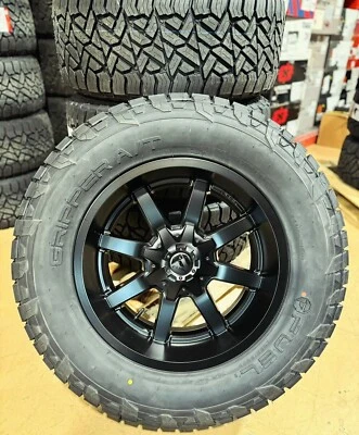 20x10 Fuel D436 Maverick Black 35" AT Wheels Tires 8x6.5 Dodge Ram 2500 3500 - Image 1 of 4