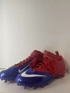 Nike Lunar Superbad Pro TD Mid Mens Football Cleats 534994 604 Blue Red Size 14 - Picture 1 of 7
