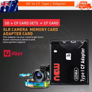 New SD to CF Adapter SDHC SDXC Compact Flash Type 1 Memory Card Reader - Picture 1 of 12