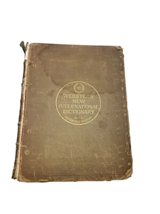 Webster’s New International Dictionary Of The English Language G&C Merriam 1918 - Imagen 1 de 13
