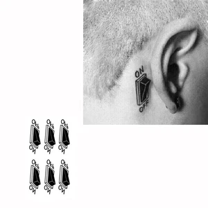 2 Pcs Pegatina Tatuaje Patrón Interruptor Impermeable Temporal Hermoso Diseño 2 - Imagen 1 de 1