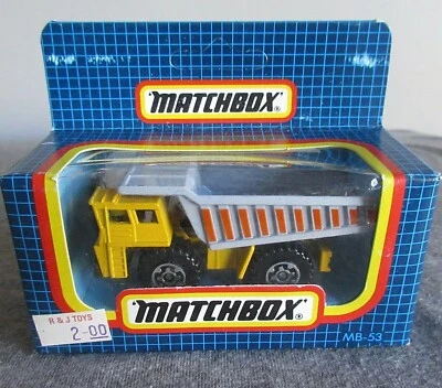 全新带盒 1987 年火柴盒未开封 MB53 双人卡车建造超级老式 1/64 — 第 1/3 张图片