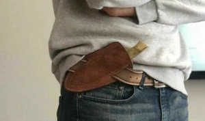 FUNDA DE CINTURÓN DE CUERO HECHA A MANO para daga cuchillo de hoja fija y hoja de Chris - Imagen 1 de 6