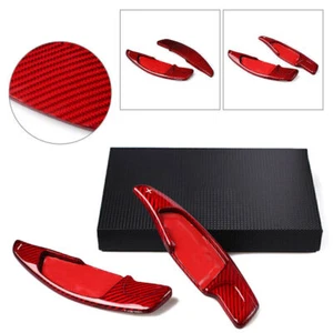 For BMW 5/7 SERIES Red Carbon Fiber Steering Wheel Shift Paddle Extension - Picture 1 of 8