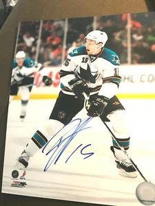 Dany Heatley Minnesota Wild Autographed San Jose Sharks Photo COA - Picture 1 of 2