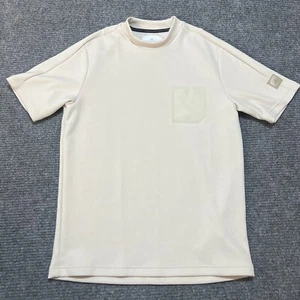 Adidas Shirt Mens Medium Cream Ivory Adicross Performance Athletic Stretch - Picture 1 of 11