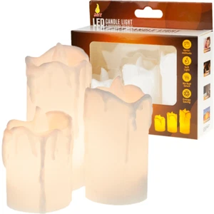 LED Kerzen im 3er Set: Sicher, realistisch, perfekt für jede Dekoration - Bild 1 von 10