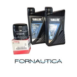 KIT TAGLIANDO PER MOTORE FUORIBORDO YAMAHA 40 50 60 (FILTRO + OLIO)  YAMALUBE - Foto 1 di 1