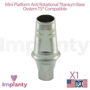 1x Mini Plataforma Anti Rotación CAD/CAM Base Titanio 0stem®TS Compatible - Imagen 1 de 6