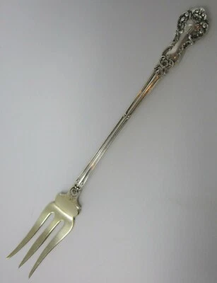 OLD MARKS 1909 Gorham Fleury Plata de Ley 5 7/8" Tenedor Oliva "D" Mono 14 gr Foto 1 de 4